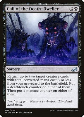 Call of the Death-Dweller IKO 78 NM Magic: The Gathering