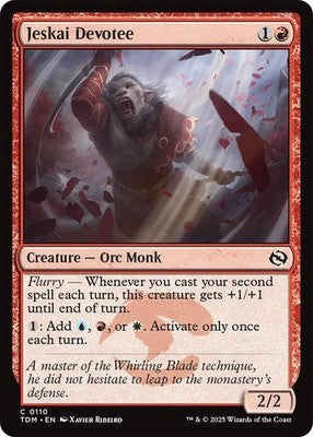 Jeskai Devotee TDM 110 NM Magic: The Gathering