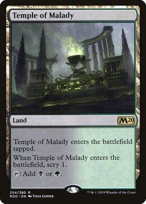 Temple of Malady M20 254 NM Magic: The Gathering
