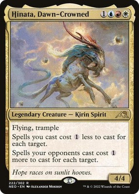 Hinata, Dawn-Crowned NEO 222 NM Magic: The Gathering