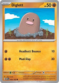 Diglett 050/165 SV: Scarlet & Violet 151 Reverse Holofoil Pokémon TCG