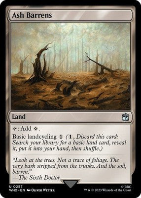 Ash Barrens WHO 257 NM Magic: The Gathering
