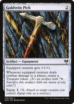 Goldvein Pick KHM 239 NM Magic: The Gathering