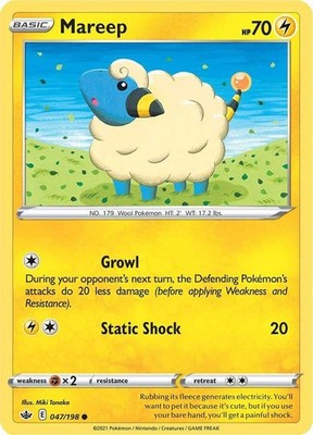 Mareep 047/198 SWSH06: Chilling Reign Pokémon TCG