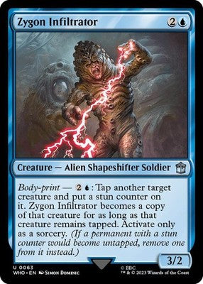 Zygon Infiltrator WHO 63 NM Magic: The Gathering