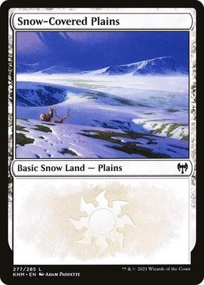 Snow-Covered Plains KHM 277 Foil NM Magic: The Gathering