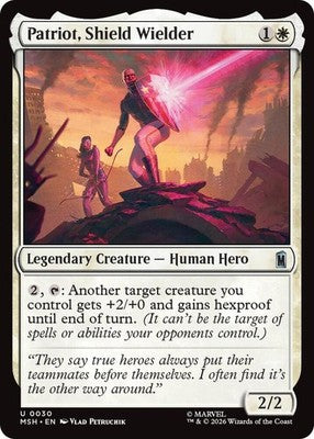 Patriot, Shield Wielder MSH 30 NM Magic: The Gathering