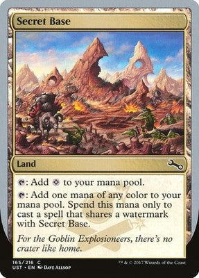 Secret Base UST 165d NM Magic: The Gathering