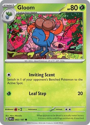 Gloom 002/197 SV03: Obsidian Flames Pokémon TCG