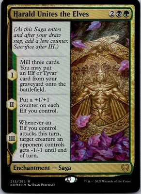Harald Unites the Elves 213 Foil Rare Kaldheim Magic: The Gathering Near Mint