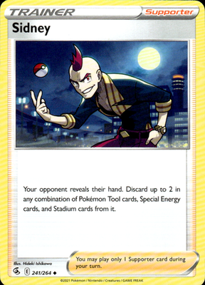 Sidney Fusion Strike 241/264 Uncommon Pokémon — English Lightly Played