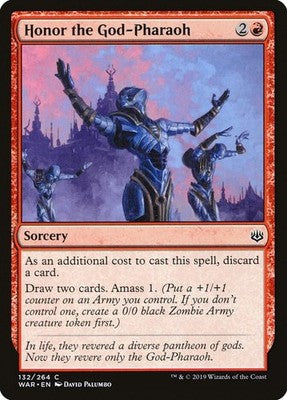 Honor the God-Pharaoh WAR 132 Foil NM Magic: The Gathering