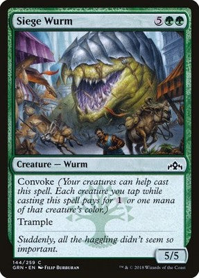 Siege Wurm GRN 144 NM Magic: The Gathering