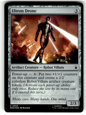 Ultron Drone Marvel Super Heroes 253 C Foil Magic: The Gathering Near Mint