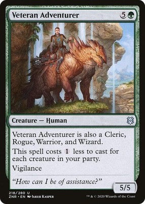 Veteran Adventurer ZNR 218 NM Magic: The Gathering
