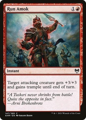 Run Amok KHM 147 LP Magic: The Gathering
