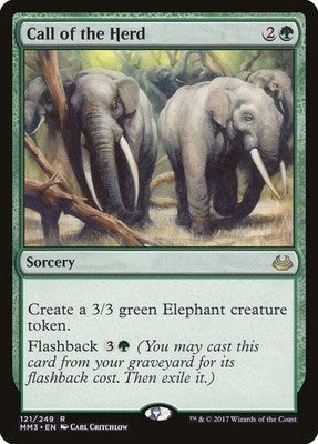 Call of the Herd MM3 121 NM Magic: The Gathering