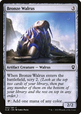 Bronze Walrus CLB 302 NM Magic: The Gathering
