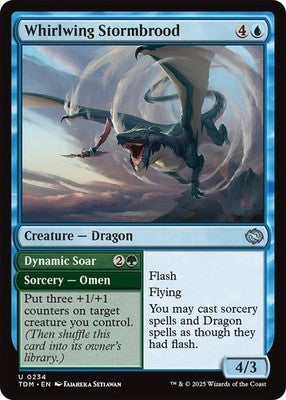Whirlwing Stormbrood // Dynamic Soar TDM 234 NM Magic: The Gathering