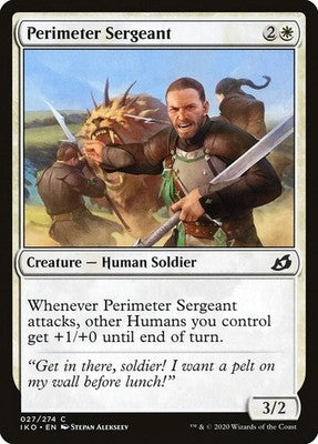 Perimeter Sergeant IKO 27 NM Magic: The Gathering