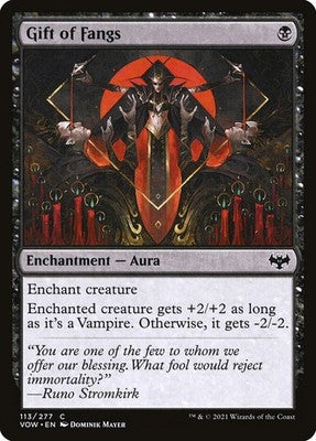 Gift of Fangs VOW 113 NM Magic: The Gathering