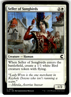 Seller of Songbirds Ravnica: Clue Edition 72 C Magic: The Gathering Near Mint