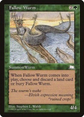 Fallow Wurm WTH 126 LP Magic: The Gathering