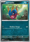 Carvanha 060/094 ME02: Phantasmal Flames Reverse Holofoil Pokémon TCG