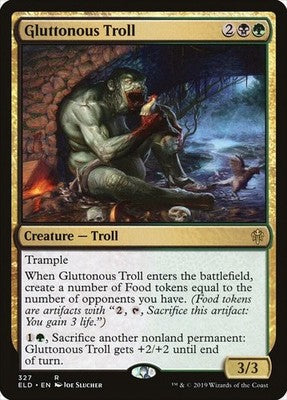 Gluttonous Troll ELD 327 NM Magic: The Gathering