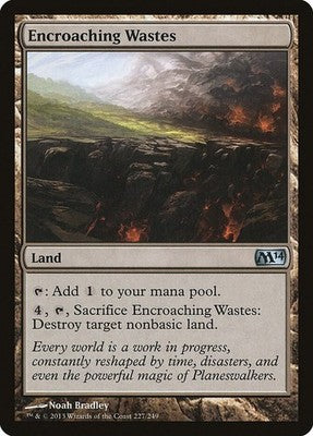 Encroaching Wastes M14 227 NM Magic: The Gathering