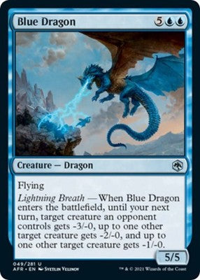 Blue Dragon AFR 49 NM Magic: The Gathering