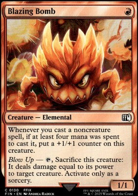 Blazing Bomb FINAL FANTASY 130 C Magic: The Gathering Near Mint