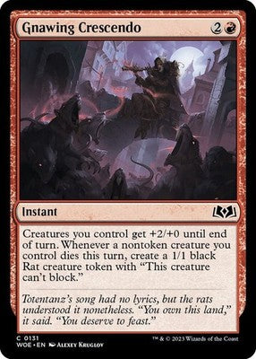 Gnawing Crescendo WOE 131 NM Magic: The Gathering