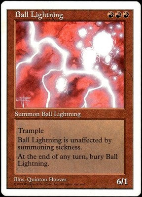 Ball Lightning Fifth Edition R Magic: The Gathering Lightly Played