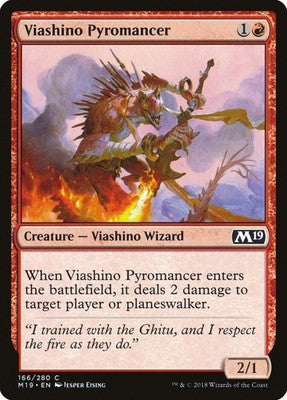 Viashino Pyromancer M19 166 NM Magic: The Gathering