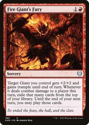 Fire Giant's Fury KHM 389 NM Magic: The Gathering