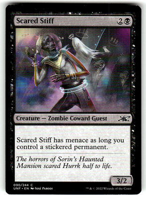 Scared Stiff Unfinity 90 C Magic: The Gathering Near Mint