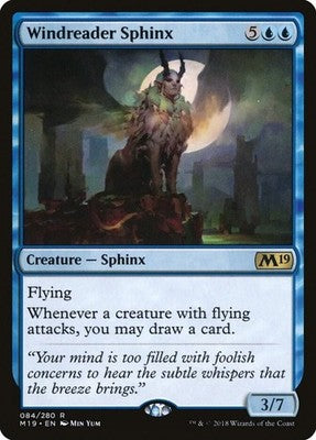 Windreader Sphinx M19 84 NM Magic: The Gathering