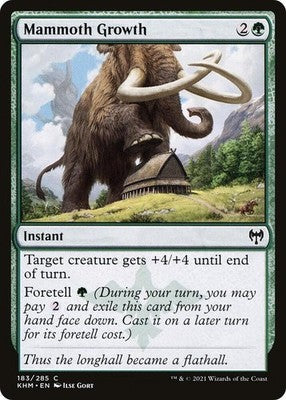 Mammoth Growth KHM 183 Foil NM Magic: The Gathering