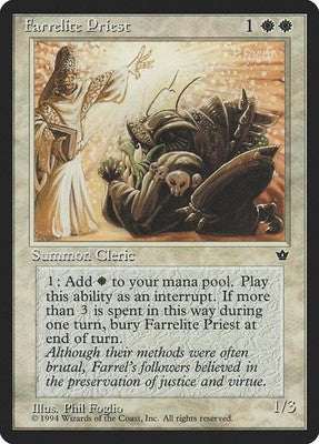 Farrelite Priest FEM 4 LP Magic: The Gathering