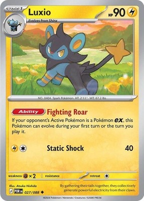 Luxio 027/088 ME03: Perfect Order Reverse Holofoil Pokémon TCG