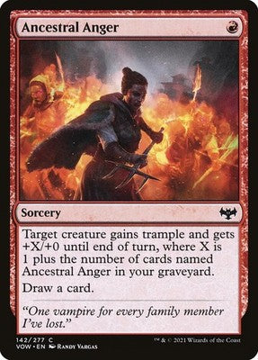 Ancestral Anger VOW 142 LP Magic: The Gathering