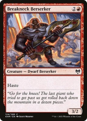 Breakneck Berserker KHM 124 NM Magic: The Gathering
