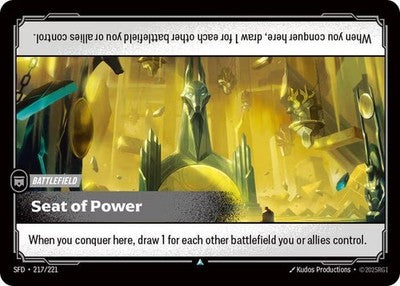 Seat of Power 217/221 Spiritforged Riftbound: League of Legends