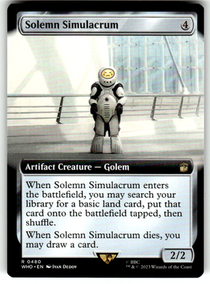 Solemn Simulacrum (Extended Art) Universes Beyond: Doctor Who 480 R Near Mint