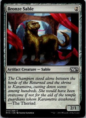 Bronze Sable 214 Common Magic 2015 (M15) Magic: The Gathering Lightly Played