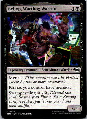 Bebop, Warthog Warrior 0059 Teenage Mutant Ninja Turtles Magic: The Gathering NM