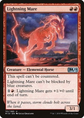 Lightning Mare M19 151 NM Magic: The Gathering