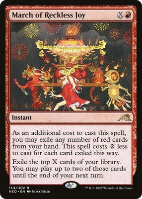 March of Reckless Joy NEO 154 NM Magic: The Gathering