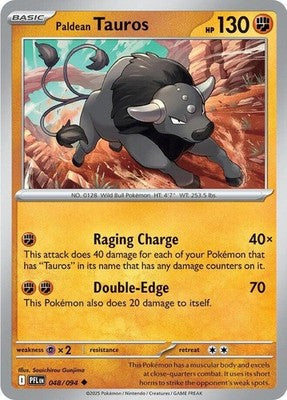 Paldean Tauros 048/094 ME02: Phantasmal Flames Reverse Holofoil Pokémon TCG